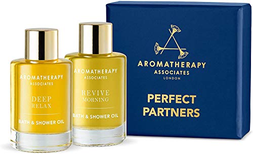Aromatherapy Associates Perfect Partners Gift Set, 2 x 9ml. The must-have duo of Revive Morning and Deep Relax Bath & Shower Oil. Exceptionally pure, high concentration, essential oil blends Cover