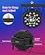 MOSFiATA LED Par Strahler mit Discokugel, RGB Scheinwerfer Discolicht 2 in 1 Partylicht Bühnenlicht für Partyraum Hochzeiten Halloween Weihnachte, 2er Set