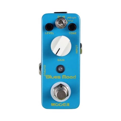 MOOER MBD2 Blues Mood Overdrive Guitar Distortion Effects Pedal, 2.25 x 4.25 x 1.75" Cover