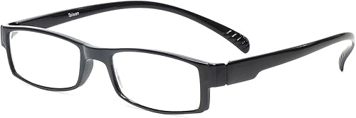 Calabria 762 Alrededor del Cuello Colgantes Gafas de Lectura +2.00 Negro Hombres Mujeres Ligero Durable Moda Lectores Largos Templos Lentes de luz