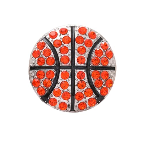 Image of Shiny Rhinestone Baseball Rugby Basketball Enamel Pin Creative Lapel Brooch for Women Men Sports Fans Jackets Backpack Hats Clothes Gift