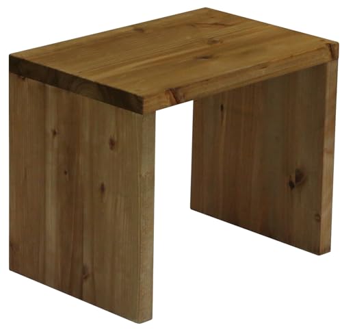 WOODPRO コの字 ラック 幅40cm 高さ30cm 奥行25cm ナッツ色 国産杉 板厚2.4cm オープンシェルフ ディスプレイ キッチン 小さい棚 収納 横幅と高さは1cm単位でオーダー可 受注生産