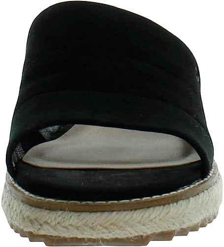 Lucky Brand Women's Naveen Wedge Slide Sandal, Black, 10 | Image 1