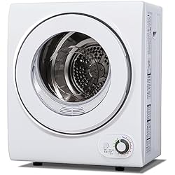 Euhomy Portable Dryer 1.5 cu. ft., 850W Powerful Clothes Dryer with Stainless Steel Drum and Exhaust Hose, Dryer Ideal for Apartments, RVs, Dorm Rooms，White