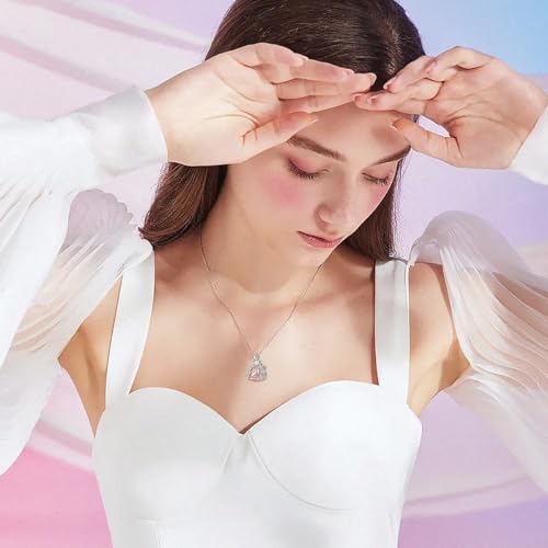 925 Sterling Silver Animal Companion Series Opal Necklace for men and Women Giraffe/Tiger/Dog/Cat/Bear/Deer/Cow/Fox3