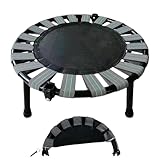 Cama elástica de salto redonda | Cama de salto redonda plegable y portátil para niños pequeños, trampolín para ejercicios en interior con una carga máxima de 165 LB