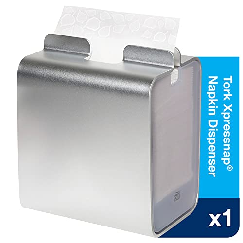 Tork Napkins Napkin Dispenser Image Xpressnap Tabletop Aluminum Napkin Holder For Everyday Use Holds Up To 150 2-Ply Napkins 8.23X7.1X5.91" (Hxwxd) #TOP1