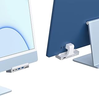 GIDi USB C Docking Hub for iMac 2021 with 4K 60Hz HDMI, USB C 3.1 and USB 3.0 Ports, with SD/Micro SD Card Reader, Adapter, Converter w/ USB C Clamp for iMac 24 inch GIDI-iMAC2021-HUB