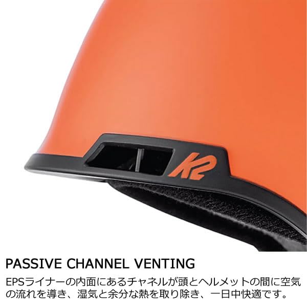 値下げしました！K2 ヘルメット オレンジ　スノーボードスキーヘルメット 機能に注目してセレクトした「スキー・スノーボードヘルメット K2