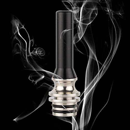 DrafTor MTL Drip Tip, Edelstahl und Harz Drip Tip für Kleine Zigarette, Ohne Nikotin(Schwarz) – Bild 8