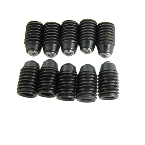 Aexit 10 Pcs Nuts Screw Thread Body Hexagon Socket Head Spring Panel Nuts Ball Plunger