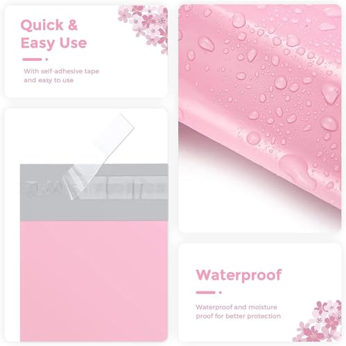 Image of Metronic Poly Mailers 19x24 Inch 500 Pcs, Large Shipping Bags for Clothes, Shipping Envelopes for Small Business, Strong Adhensive Mailing Bags Packaging Bags, Light Pink