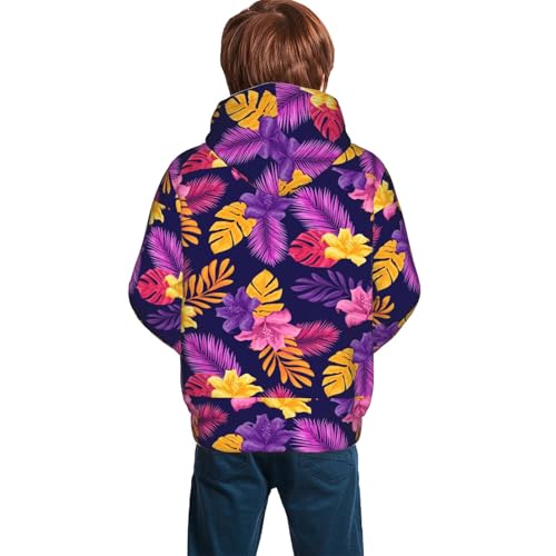 Red Black Houndstooth Kid Hoodies Boys Sweatshirts Girls Pullover with Pocket4