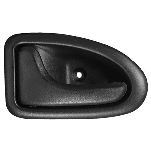 Poignée De Porte De Voiture, Boutons De Poignées De Placage De Porte Intérieure De Voiture en Plastique Gauche/Droite Compatible avec Renault Clio Noir La Gauche