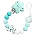 ARTESTAR Catenella Portaciuccio Porta Ciuccio Neonato Silicone Dentizione Massaggiagengive Catenella Ciuccio, Catena Ciuccio Ragazzo Ragazze Baby Shower Regali (Verde)