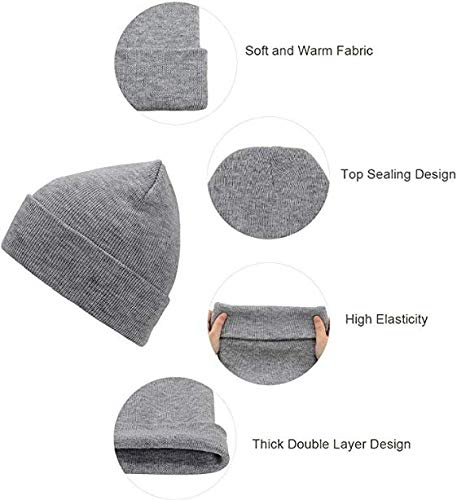 Trail Maker 10 Pack Kids Winter Knit Beanie Hats - One Size, Warm & Cozy for Boys & Girls, Fall & Winter4