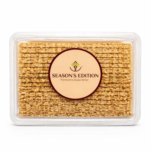 Image of Season's Edition Thin Sesame Chikki-250 gm | Easy to Bite, Soft Crunch, Ideal for Kids & Seniors | Nutritious, Delicious, High Protien, Healthy Gajak Snack with Sesame, Groundnut & Jaggery | No Added Preservatives or Colors
