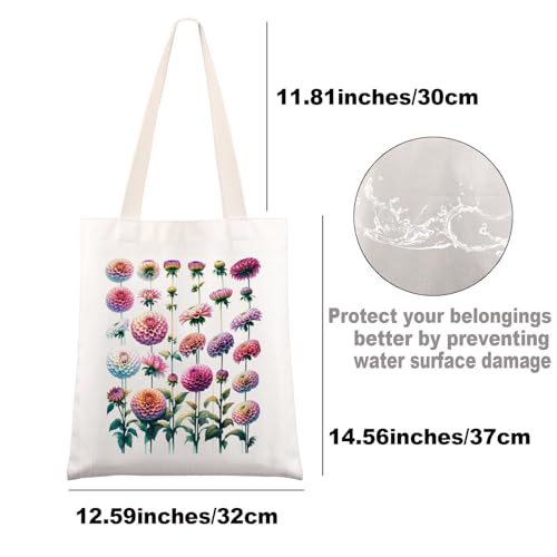 Bolso Tote Dahlias miniatura 3