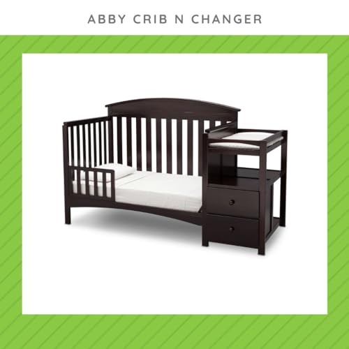Image of Toddler Bed Safety Guard Rail Compatible with Delta Children Convertible Cribs - Solid Wood Rail for Convertible Crib to Toddler Bed Conversion - Safety Guard Rail (Dark Chocolate - 207, #0080)