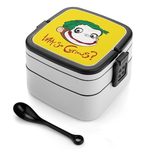 弁当箱 おさるのジョージ ランチボックス 二段 お弁当箱 おべんとう箱 ランチケース 大人用 子供用 学生 仕事 通勤 1000ml
