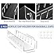2 Stück Cap Halte, Acryl Kappenhalter Organizer, Desktop Cap Halterung Fasst 14 Baseballkappen, Keine Installation, Transparente Kappenhalter für Schlafzimmer, Kleiderschränke, Kommoden und Wände
