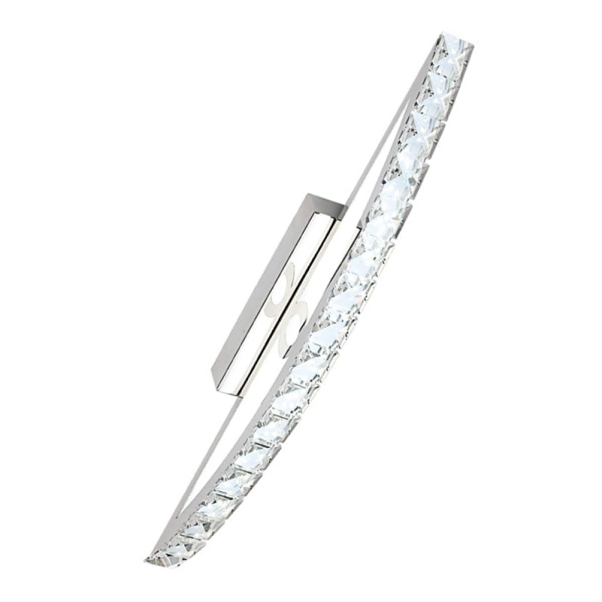 Yardenfun 10w Led Specchio Bagno Lampada Da Parete Cristallo Trasparente Luce Bianca Fredda Design Minimalista Resistente All Umidità e Antiusura Per Ambienti Bagno