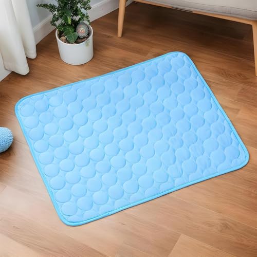 Générique Kühlmatte für Hunde, Matte aus Eisstoff, für den Innenbereich – atmungsaktive Sommerdecke für Tiere, Boden, Autositz, Sofa, Hundehütte, Garten, Balkon