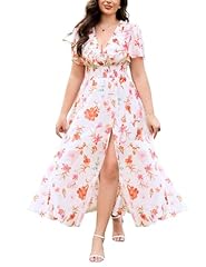 White Dress Red Floral