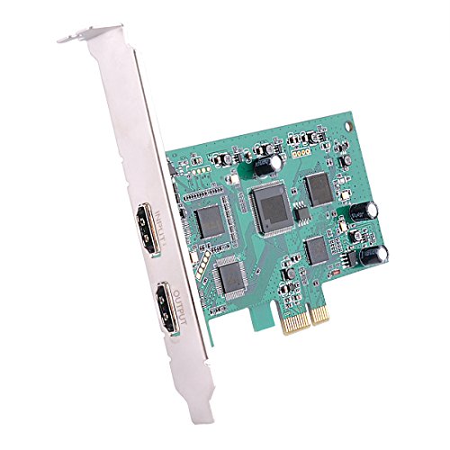 Y&H Tarjeta de captura de vdeo HD PCIe Soporte para capturar grabaciones de vdeo HDMI HD 1080P 60FPS Twitch Hitbox Youtube Streaming Live para PS3 PS4 Xbox One 360 Wii U y Nintendo