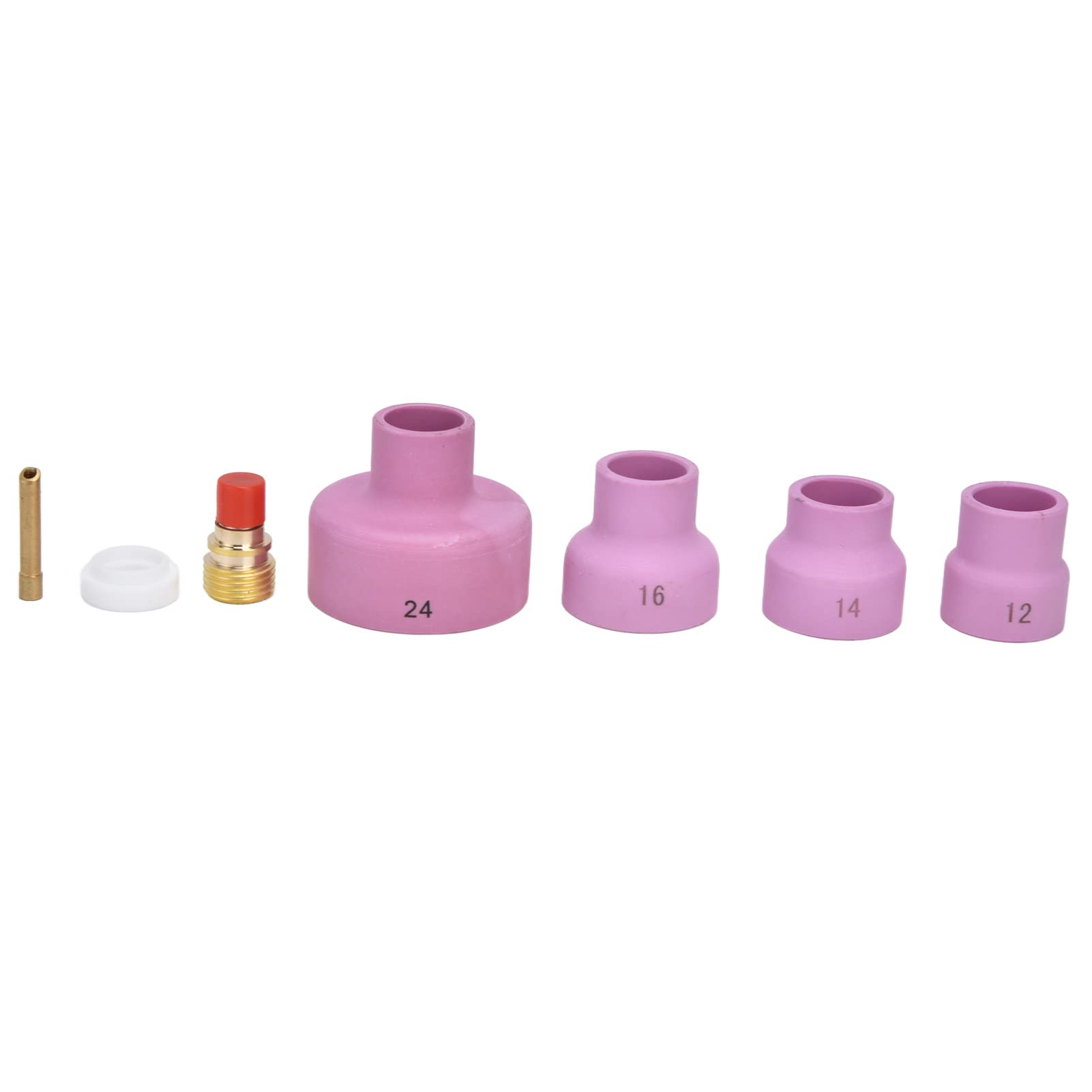 Lentilles à gaz TIG anti-porosité Ejoyous avec buses céramiques et isolant PTFE pour torche WP9 20 25