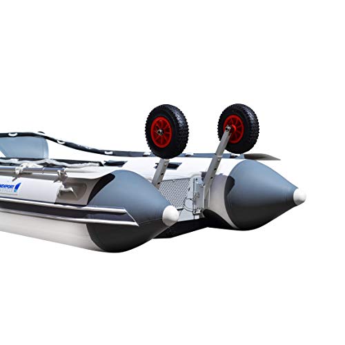 Newport Inflatable Boat Removable Transom Launch Wheels - Fits Any Transom Boat! #TOP2