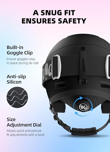 InnerKing Kids Ski Helmet and Goggles, Lightweight Boys Ski Helmet, Reinforced PC Shell & Shock-Absorbing EPS Foam & Soft Lining, Girls Snowboard Helmet 10 Vents, Snow Sport Helmets for Teens - Image 5