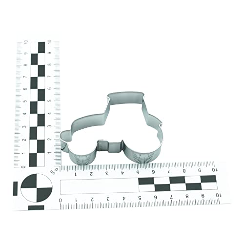 BekkiB - 5er Set 'Farm' - Ausstechformen Traktor, Hund, Katze, Pferd & Kuh - Spülmaschinengeeignete Ausstechformen aus Edelstahl - Zum Backen für Plätzchen - 998853