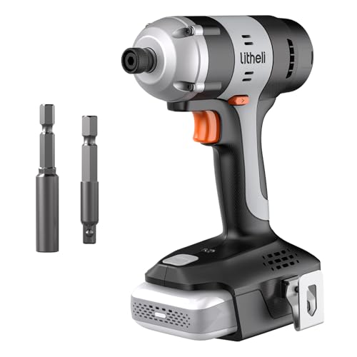 Image of Litheli 20V Cordless Impact Driver, 1593 in-lbs Max Torque, 1/4 in. Hex Power Drill/Driver with Battery (Charger not Included)