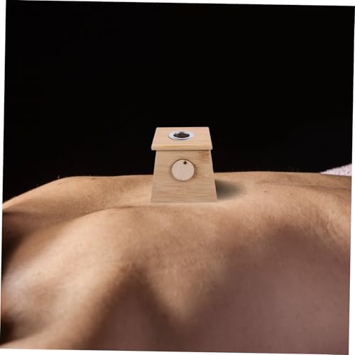 Healeved 1pc Bamboo Moxibustion Box Kit Moxa Burner Holder Single Hole Therapy Tool Handmade Moxibustion Jar Portable Heat Tank miniatura 7