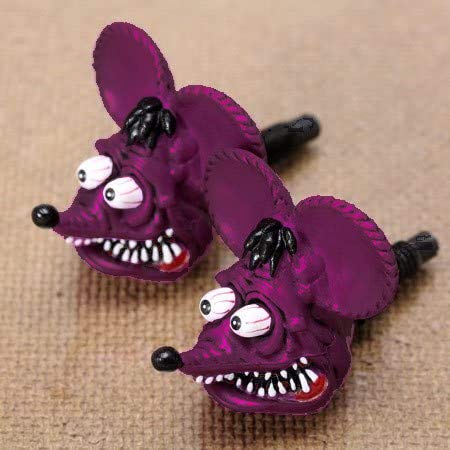 Amazon | ラットフィンク(RAT FINK) ナンバープレートボルト パープル