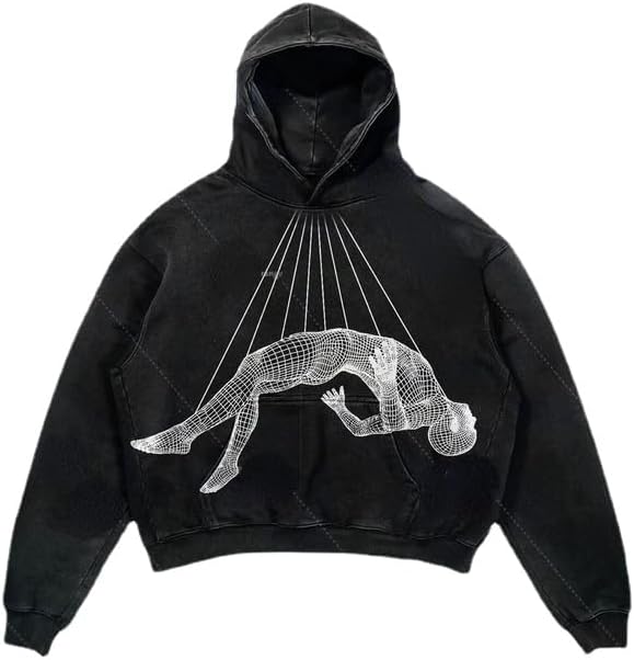 Obenie Halloween Y2K Hoodie Gothic Casual Alphabet Blast Print Pattern Skull Fashion Hoodie Men Harajuku Men Clothing - Image 5