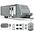 VIGORVAN Upgraded RV Cover, Extra Thick Travel Trailer Cover, Durable Camper Cover Fits 27'-30' Motorhome for Winter Snow, Anti-UV, Waterproof, Rip-Stop, Windproof with Jack Cover & Tire Covers