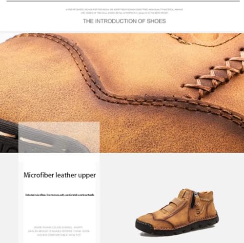 Matufit Shoes for Men, Men's Genuine Leather Waterproof Non-Slip Fashionable Orthopedic Shoes, Non-Slip Loafers3