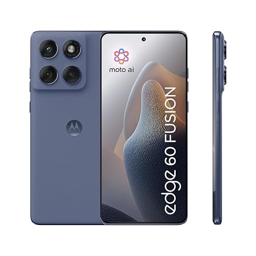 Motorola Edge 60 Fusion Smartphone (Robustes 6,67“-pOLED-Display Dank Corning Gorilla Glass 7i, widerstandsfähig, 50-MP-Kamera + Moto-AI, 8/256 GB, 5100 mAh) Pantone Slipstream + Handyhalterung