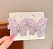 4 Pairs Cute Hair Clips Set Fashion Butterfly Hair Accessories Pins Cute Headwear Gifts Wedding Party Decor for Women (Butterfly A)