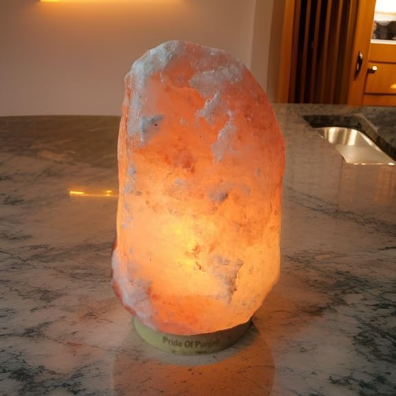SpektaTek Premium Quality Himalayan Salt Lamps 100% Authentic Himalayan Crystal Rock Salt Lamp – Naturally Sourced from The Slopes of The Himalaya- Dimmable (Natural 2-3 KG Pink)