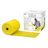 CanDo Trainingsband / Gymnastikband - Spenderbox, Länge 45 m - gelb (sehr leicht)