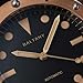 Baltany B4030 Bronze Watches for Men Vintage Wristwatch NH38 Movement Stainless Steel 40mm Automatic Watch (Black Dial)