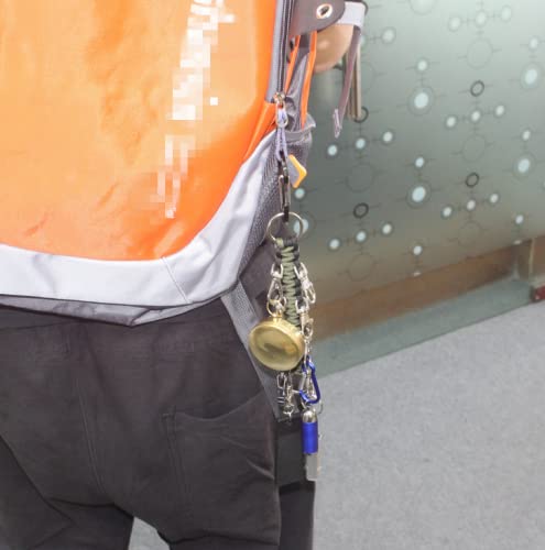 10" Paracord Handmade Cheer Bows Holder 2 Pack & 16 Lobster Clasp,Paracord Keychain For Teen Girls Cheerleader Sports(Multicolor) #TOP4