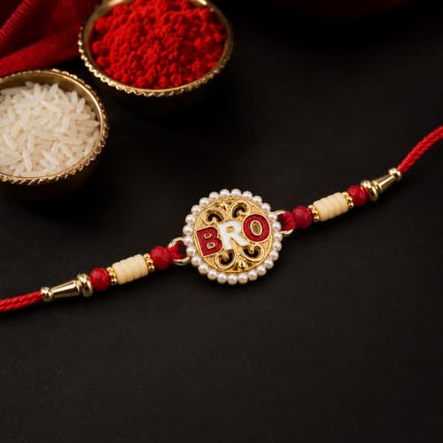 Image of Oblivion Rakhi with Magnet for Brother - Multi Design Round Shape Rakhi 2 Pcs with Fridge Magnet 2 Pcs, Silver Color Coin, Greeting Card & Tilak Set - Raksha Bandhan Combo (K2 1738+1104 B4676(Q2))