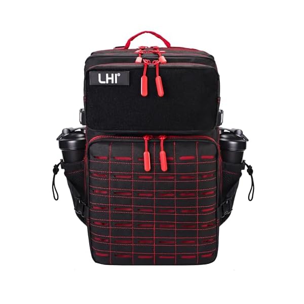 LHI Tactical Military Backpack for Men 25L/45L Large Molle Army Assault Pack 3 Day Hiking Rucksack With Bottle Holder