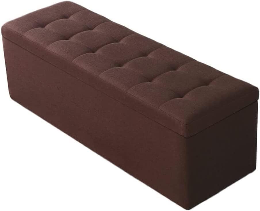 Petit Repose-Pieds Ottoman en Lin pour Salon Chaleureux