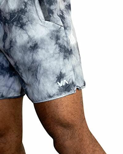 Rvca Men's Yogger Stretch Sport Short, Ink Blot, Large #TOP3