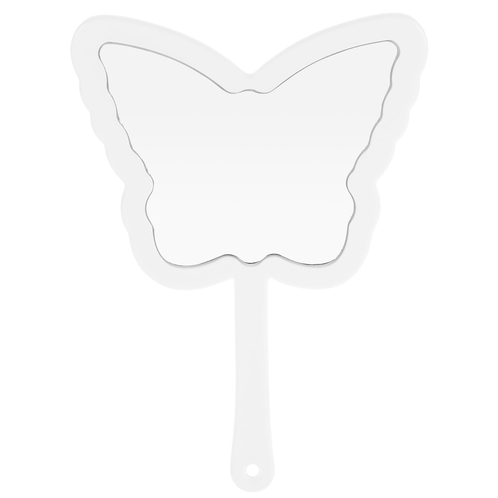 FRCOLOR Portable Handheld Makeup Mirror with Ergonomic Handle High Clarity Compact and Lightweight for Home Travel and Office Use Beauty Accessory for